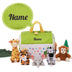 Personalisierte Spielset zum Ersten Plüschspielzeug der Lustiges Zoo-Set