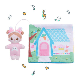 Personalisierte Aktivität Interaktive Sound-Babybücher aus StoffI