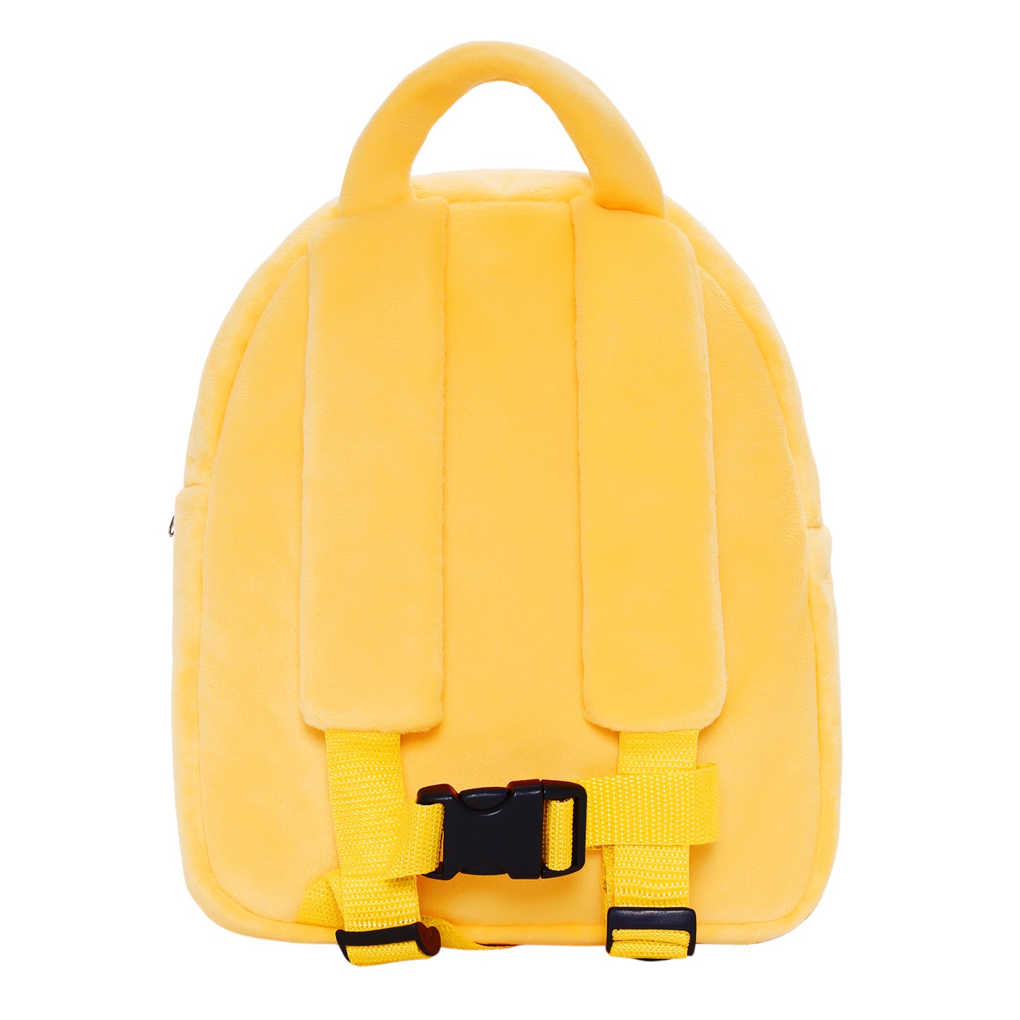 Personalisierter gelber offener Augen Plüsch Baby Mädchen Rucksack
