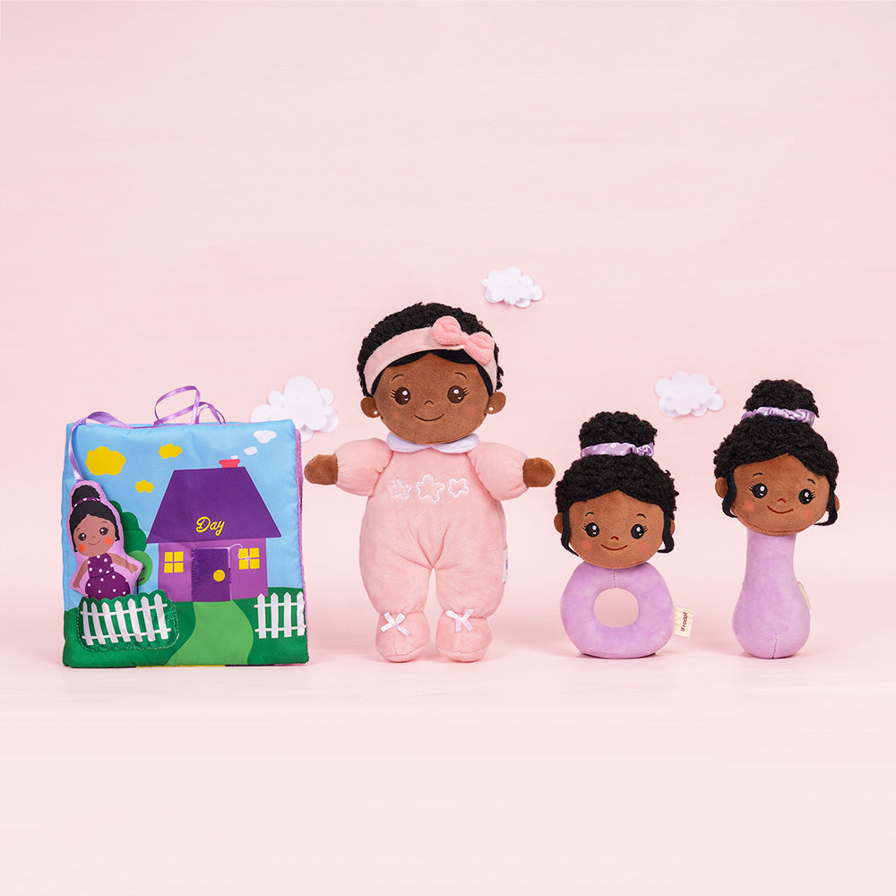 Mini Rosa Tiefen Teint Personalisierte Plüschpuppen