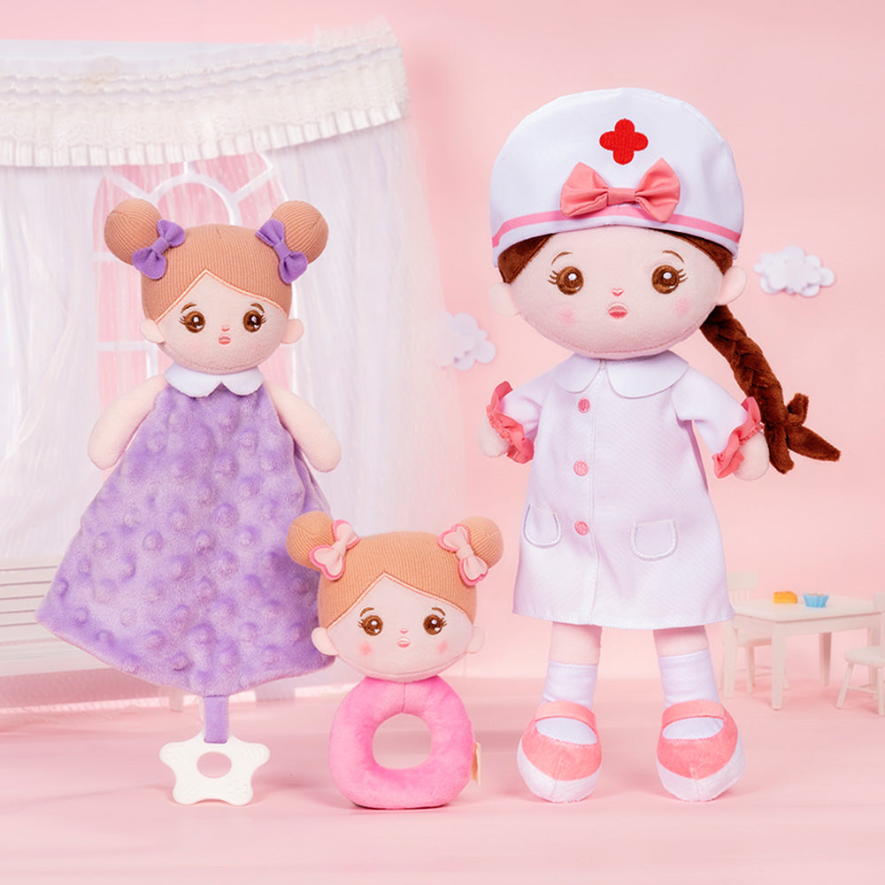 Personalisierte Plüschpuppen mit Offenen Augen der Krankenschwester