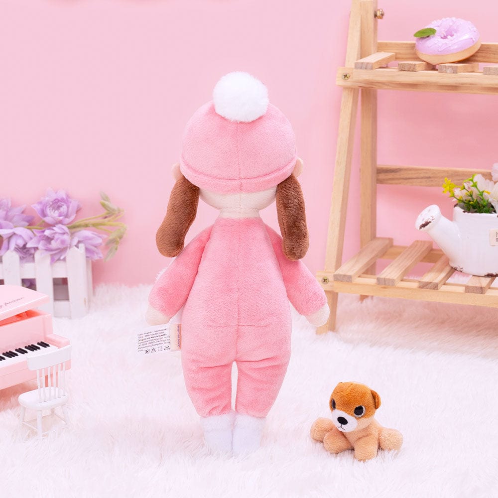 OUOZZZ Kleine rosa personalisierte Puppe mit offenen Augen Kleine Puppe🍨