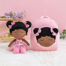 Laden Sie das Bild in den Galerie-Viewer, OUOZZZ OUOZZZ Personalized Doll + Backpack Bundle Deep Pink  Dora / With Backpack