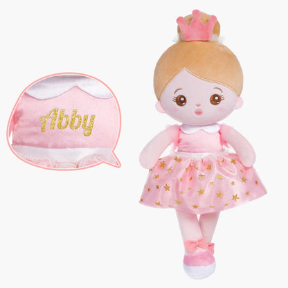 Personalisierte Plüschpuppen mit Offenen Augen der Rosa Prinzessin