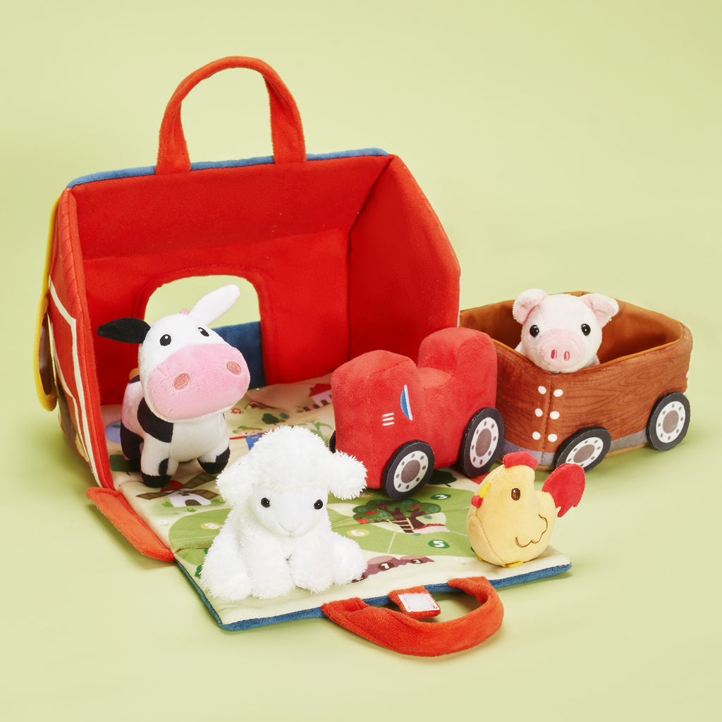 Baby's First Animal Farm Personalisiertes Plüschspielzeug-Set