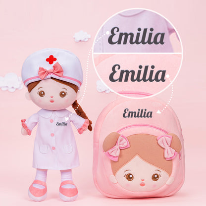 Personalisierte Plüschpuppen mit Offenen Augen der Krankenschwester