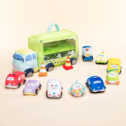 Personalisiertes sensorisches Spielzeug-Set „Babys erster Truck“