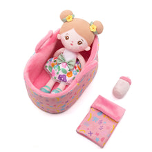 Laden Sie das Bild in den Galerie-Viewer, Personalisierte Puppe und Babybett-Accessoires mit Namen