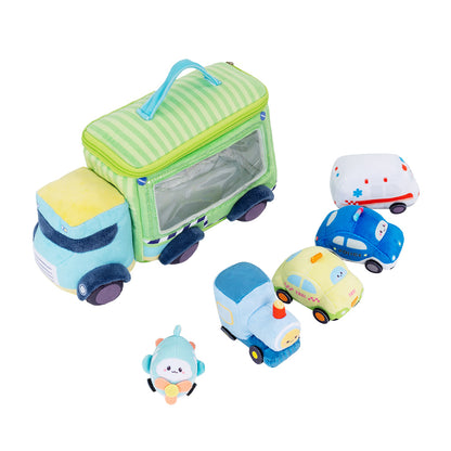 Personalisiertes sensorisches Spielzeug-Set „Babys erster Truck“