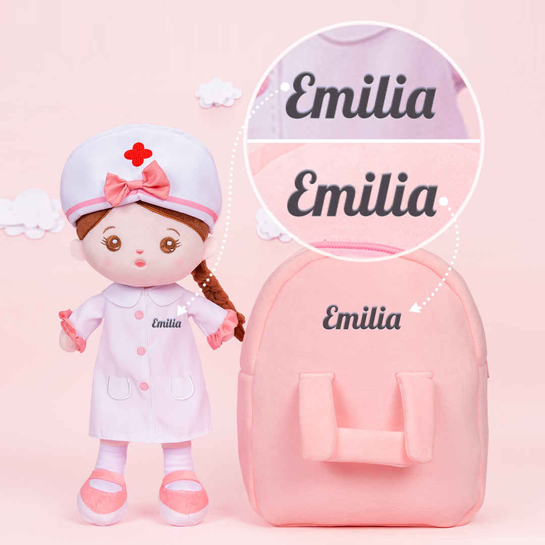 Personalisierte Plüschpuppen mit Offenen Augen der Krankenschwester
