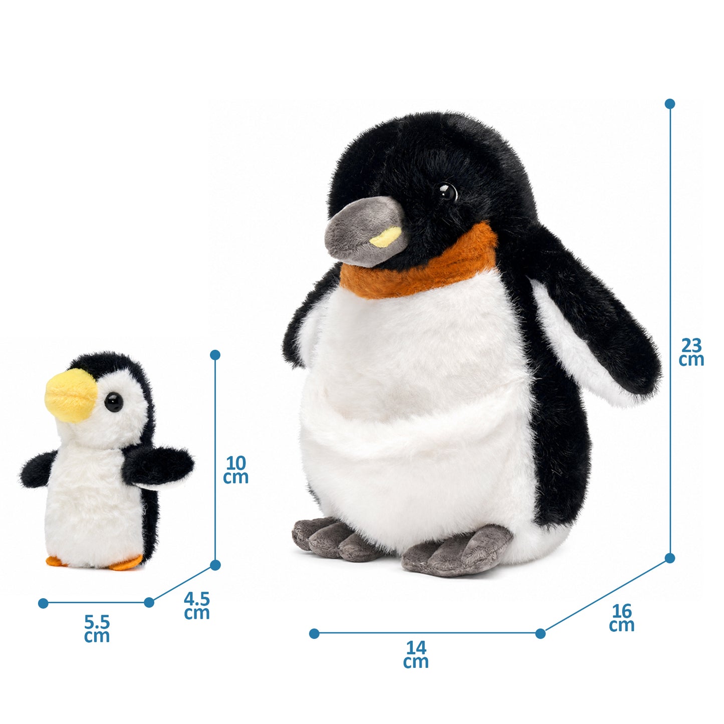 Pinguin-Set Mama & Baby (2-in-1 Kuschelfreunde)