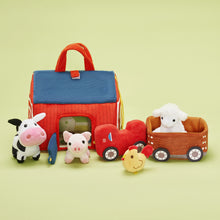 Laden Sie das Bild in den Galerie-Viewer, Baby&#39;s First Animal Farm Personalisiertes Plüschspielzeug-Set