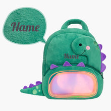 Laden Sie das Bild in den Galerie-Viewer, Personalisierter weicher Plüschrucksack mit Namen – 25 Stile