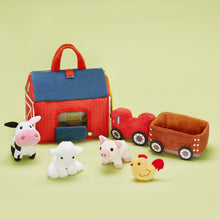 Laden Sie das Bild in den Galerie-Viewer, Baby&#39;s First Animal Farm Personalisiertes Plüschspielzeug-Set
