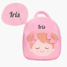 Laden Sie das Bild in den Galerie-Viewer, Personalisierter weicher Plüschrucksack mit Namen – 25 Stile