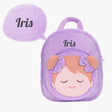 Laden Sie das Bild in den Galerie-Viewer, Personalisierter weicher Plüschrucksack mit Namen – 25 Stile