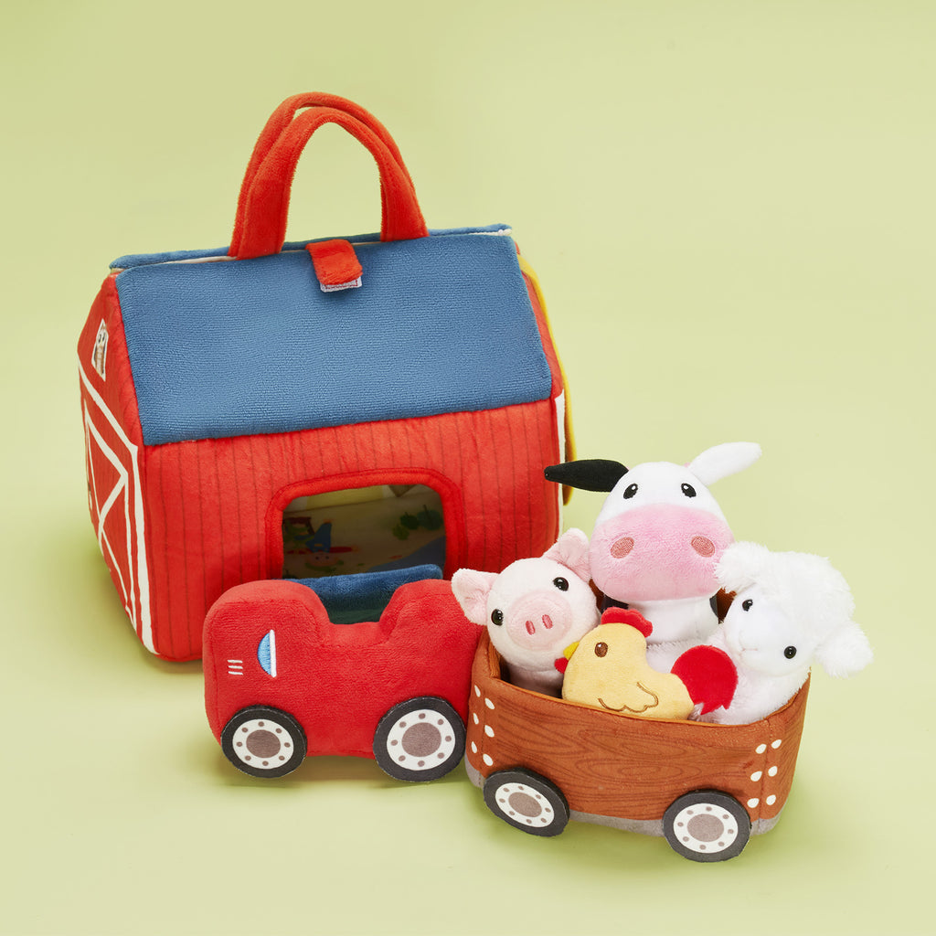 Baby's First Animal Farm Personalisiertes Plüschspielzeug-Set