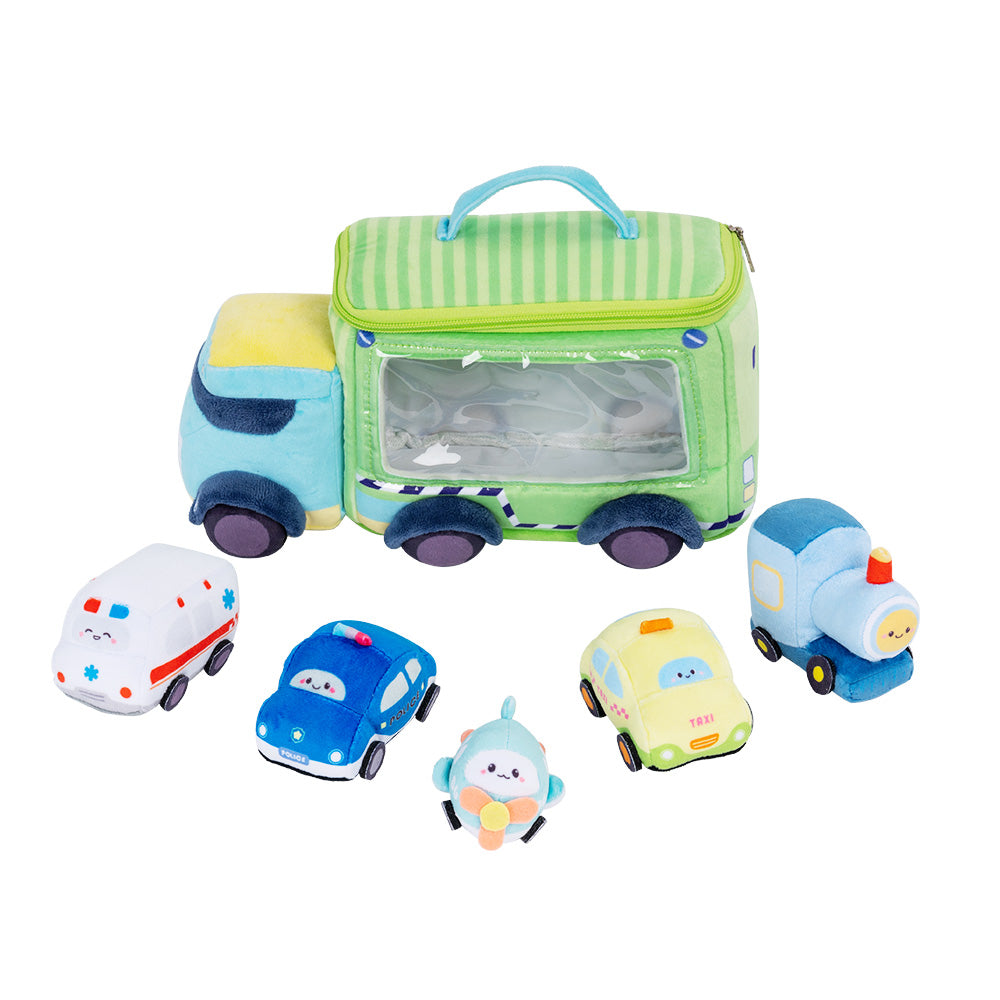 Personalisiertes sensorisches Spielzeug-Set „Babys erster Truck“