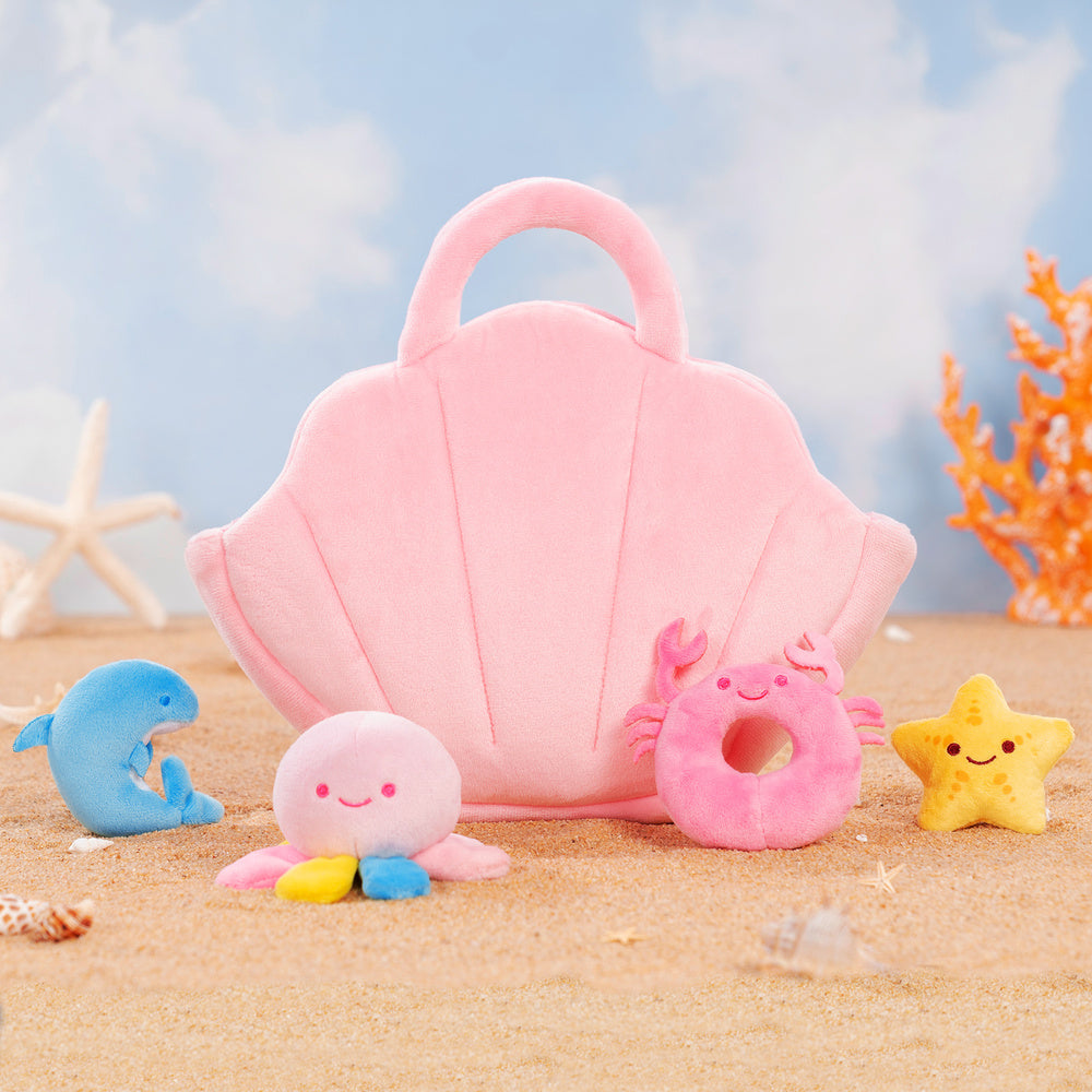 Personalisierte Spielset zum Ersten Plüschspielzeug der Fantasy-Meerjungfrau mit Geräuschen für Babys