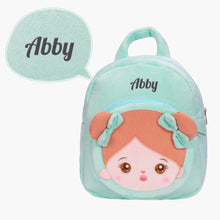 Laden Sie das Bild in den Galerie-Viewer, Personalisierter weicher Plüschrucksack mit Namen – 25 Stile