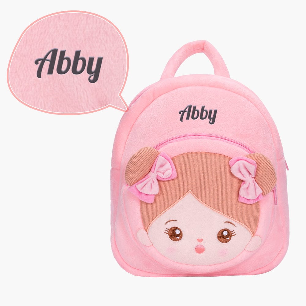 Geschenkset mit weicher Babypuppe und Rucksack