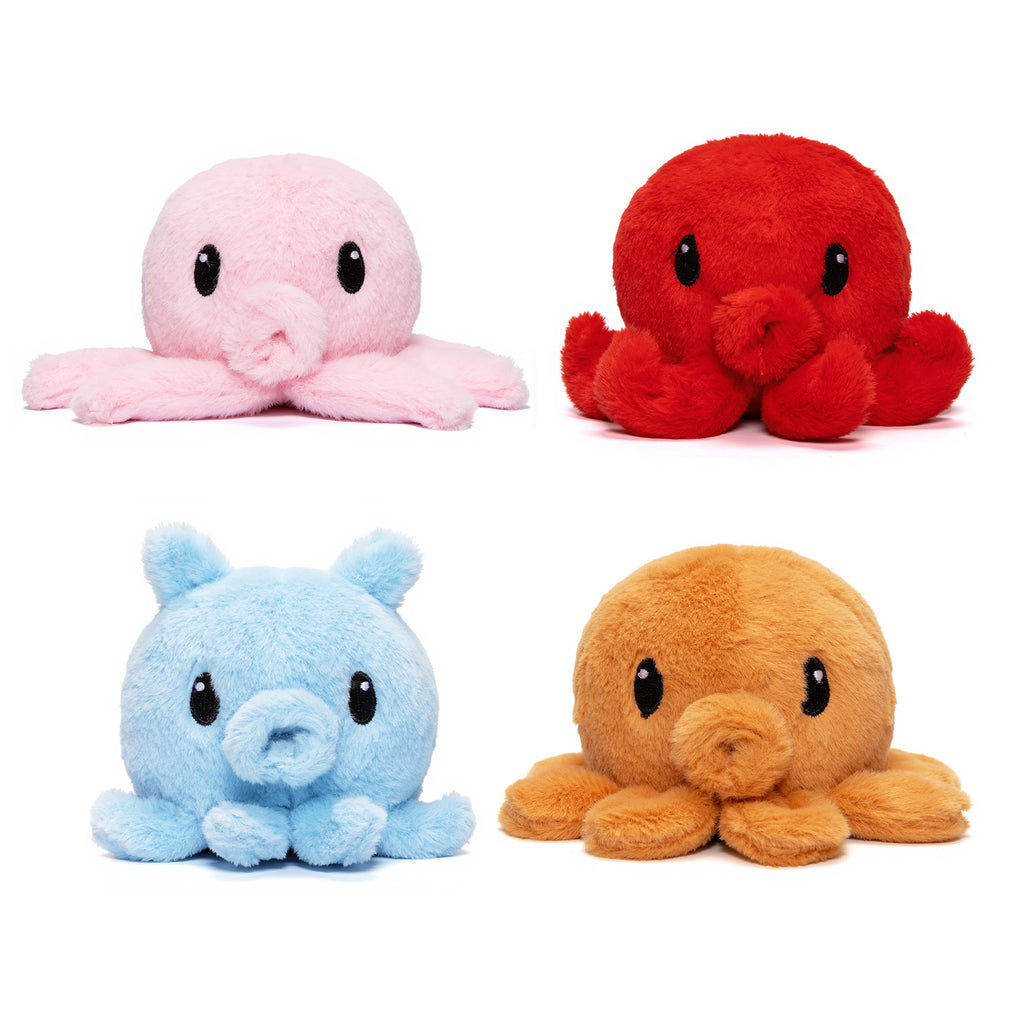 Oktopus-Stofftier mit 4 Baby-Oktopussen darin