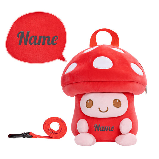Personalisierter Pilz-PlüschRucksack