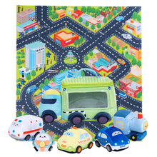 Laden Sie das Bild in den Galerie-Viewer, Personalisierte Spielset zum Ersten Plüschspielzeug der Autogeschichte mit Geräuschen für Babys