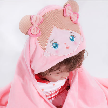 Personalisierte Ultraweiche Babydecke für Babys mit Blaue Augen