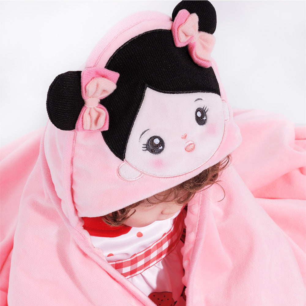 Personalisierte Ultraweiche Babydecke für Babys mit Schwarzen Haaren