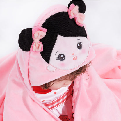 Personalisierte Ultraweiche Babydecke für Babys mit Schwarzen Haaren