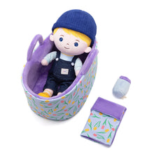 Laden Sie das Bild in den Galerie-Viewer, Personalisierte Puppe und Babybett-Accessoires mit Namen