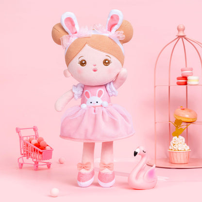 Original personalisierbare Kaninchen-Stoffpuppe