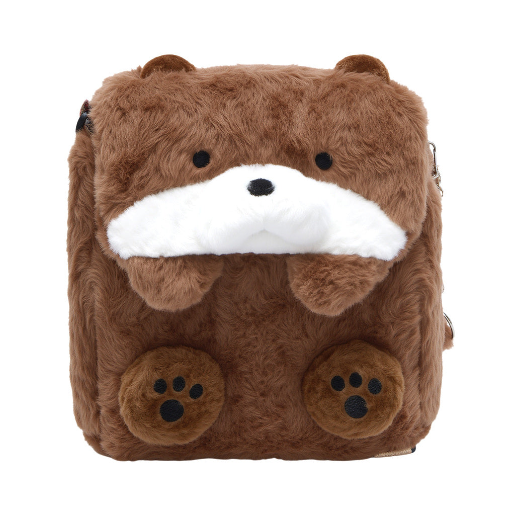 Kawaii Seeotter-Weichtasche, wandelbarer Rucksack in Schultertasche
