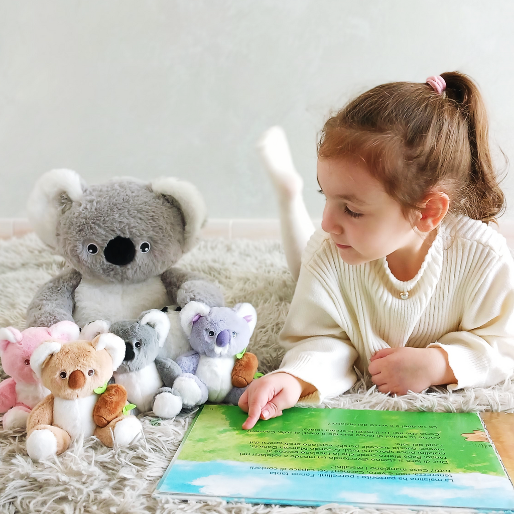 Plüschspielzeug der Koala-Familie mit 4 Babys Geschenkset für Kleinkinder