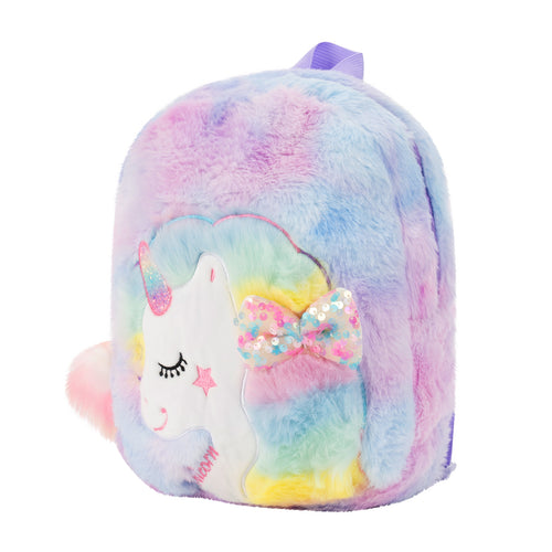 Personalisierter Plüschrucksack Einhorn