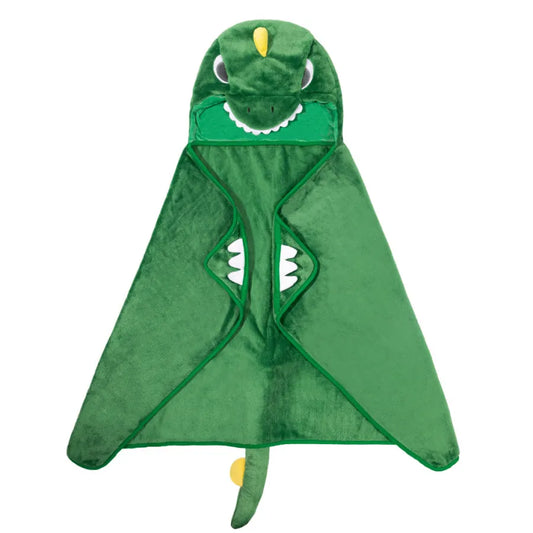 Kuschelweiche Kapuzendecke - Dinosaurier & Einhorn