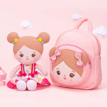 Laden Sie das Bild in den Galerie-Viewer, OUOZZZ OUOZZZ Personalized Doll + Backpack Bundle Colored Dots🍨 / With Backpack