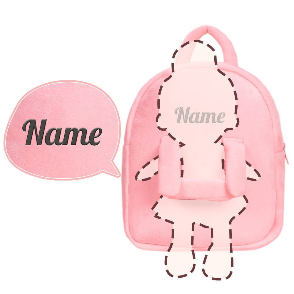 Personalisierter weicher Plüschrucksack mit Namen – 25 Stile