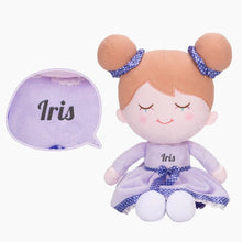 Laden Sie das Bild in den Galerie-Viewer, Personalisierte Puppe und Babybett-Accessoires mit Namen
