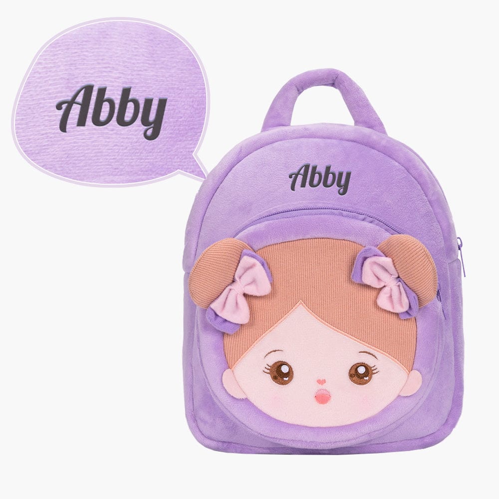 Personalisierter weicher Plüschrucksack mit Namen – 25 Stile