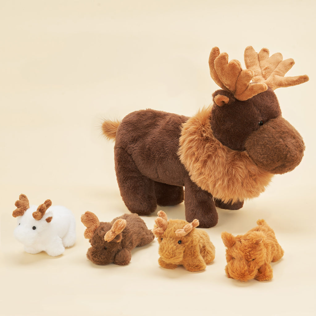Elch Tier Familie Plüschtier-das perfekte Geschenk für Jungen und Mädchen