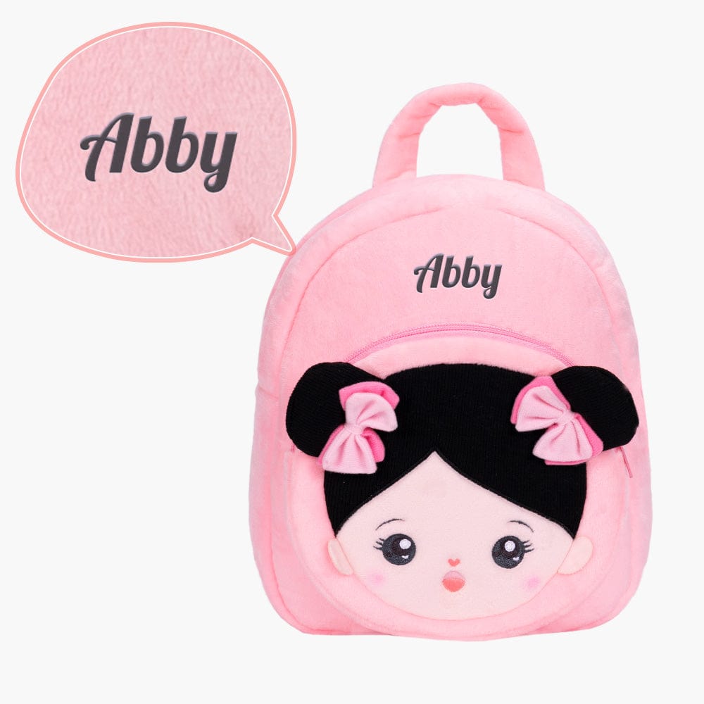 Geschenkset mit weicher Babypuppe und Rucksack