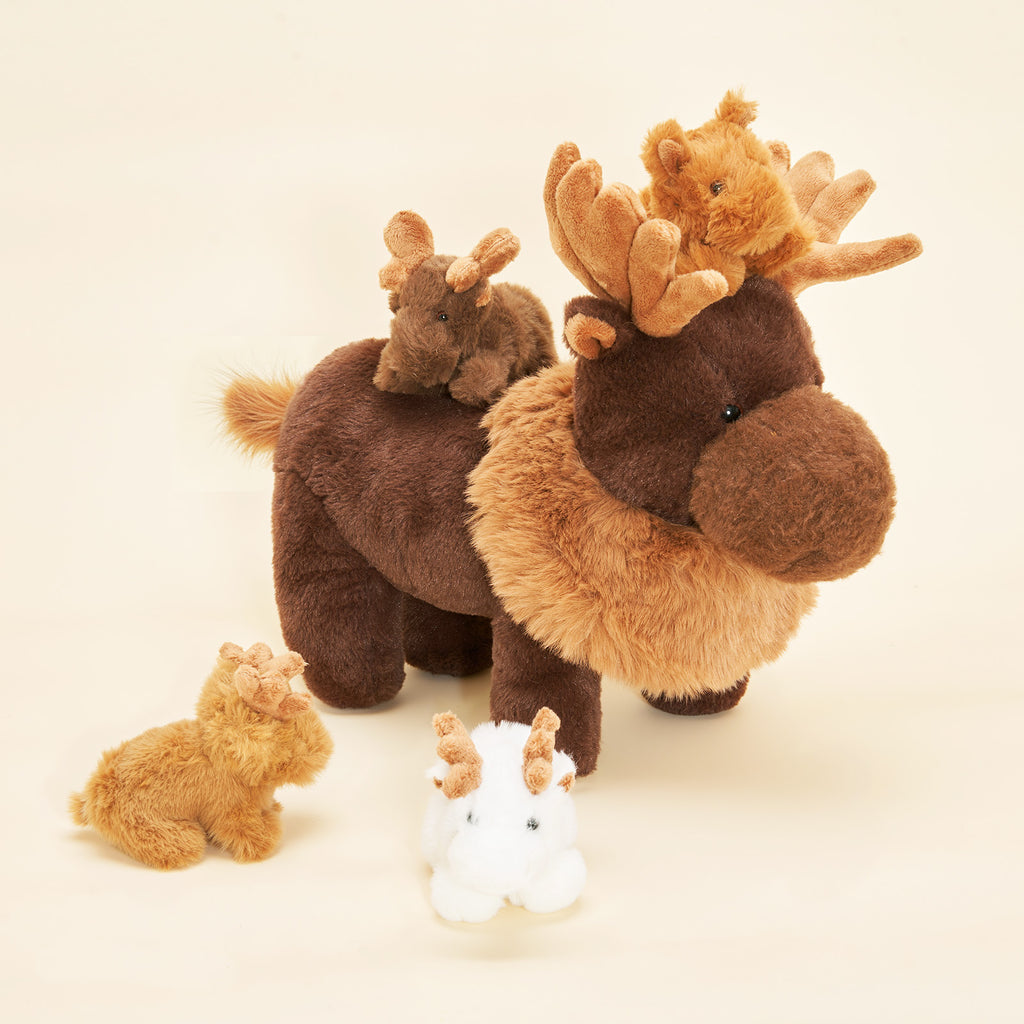 Elch Tier Familie Plüschtier-das perfekte Geschenk für Jungen und Mädchen