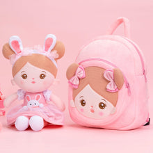 Laden Sie das Bild in den Galerie-Viewer, OUOZZZ OUOZZZ Personalized Doll + Backpack Bundle Rabbit🐰 / With Backpack