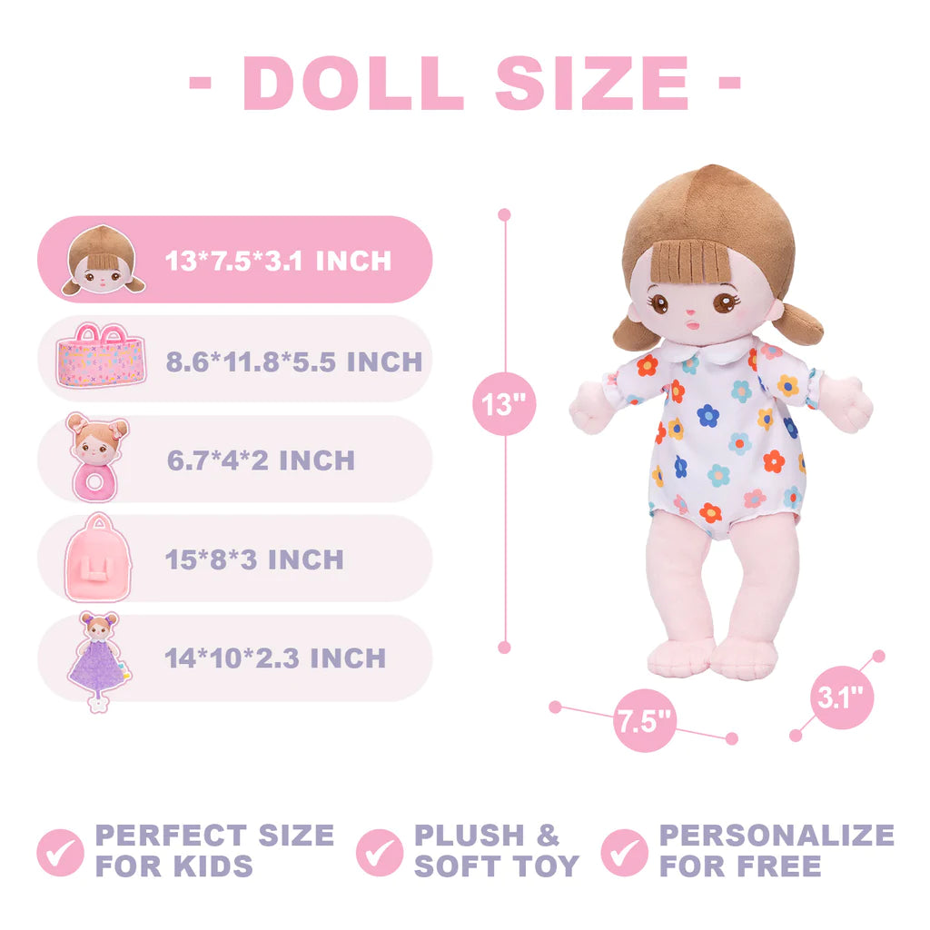 Mini Personalisierte Plüschpuppen & Geschenkset