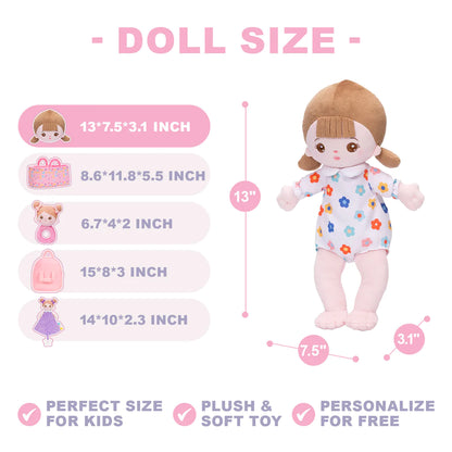 Mini Personalisierte Plüschpuppen & Geschenkset