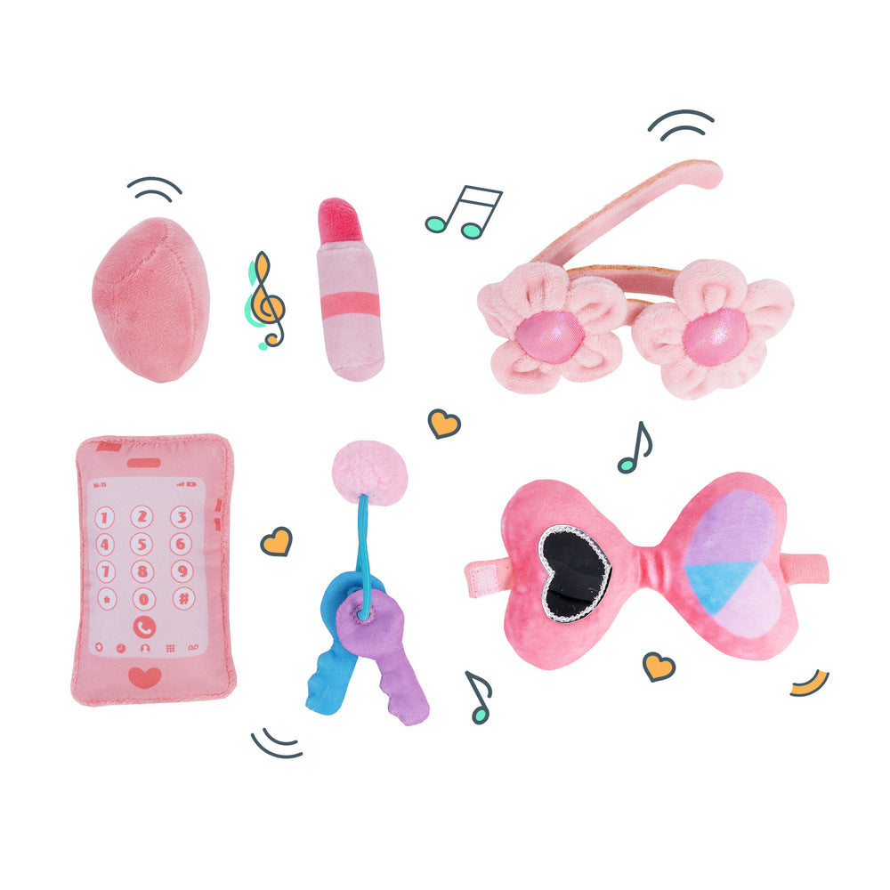 Personalisierte Spielset zum Ersten Plüschspielzeug mit Geräuschen für Babys