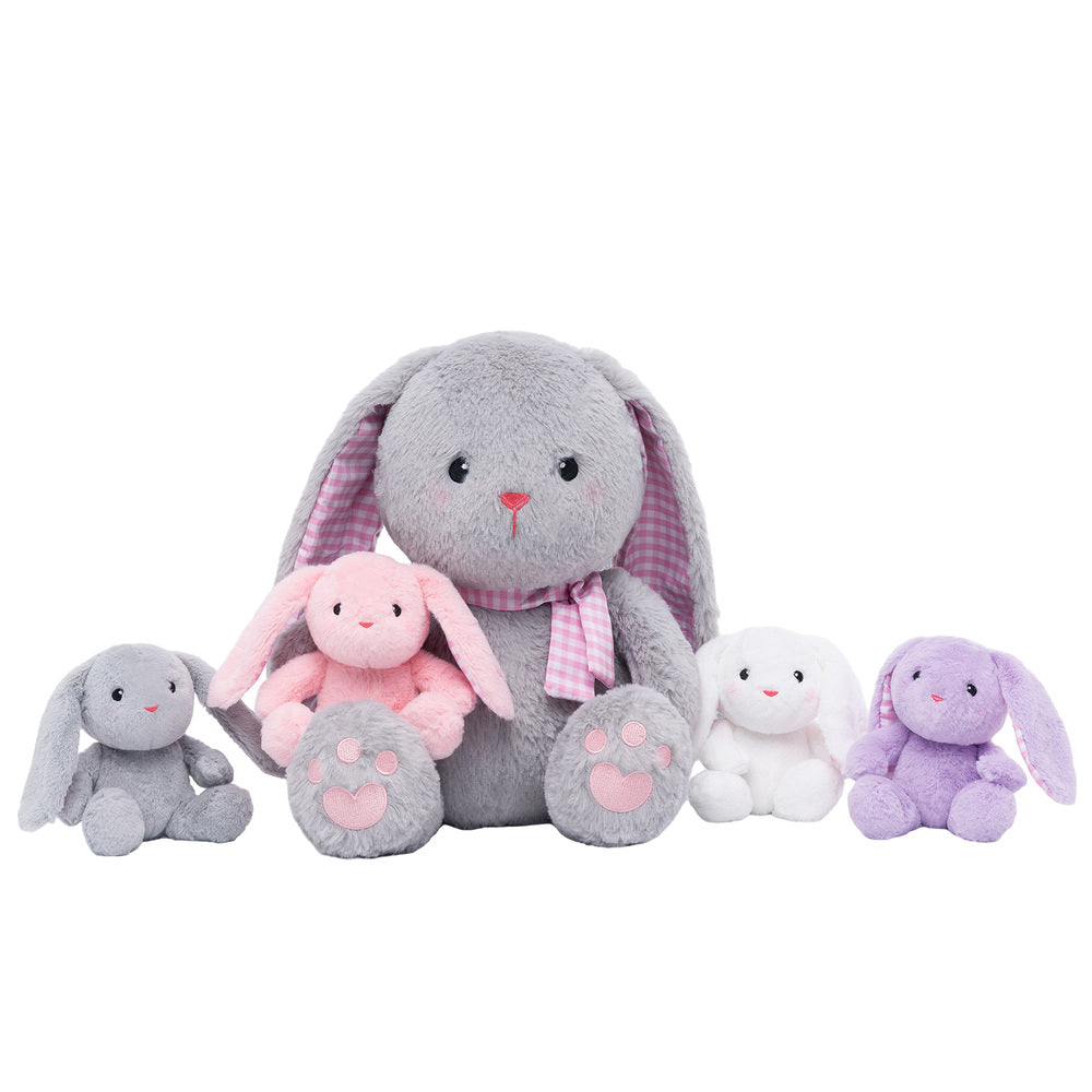 Kaninchen Tier Familie Plüschtier-Set