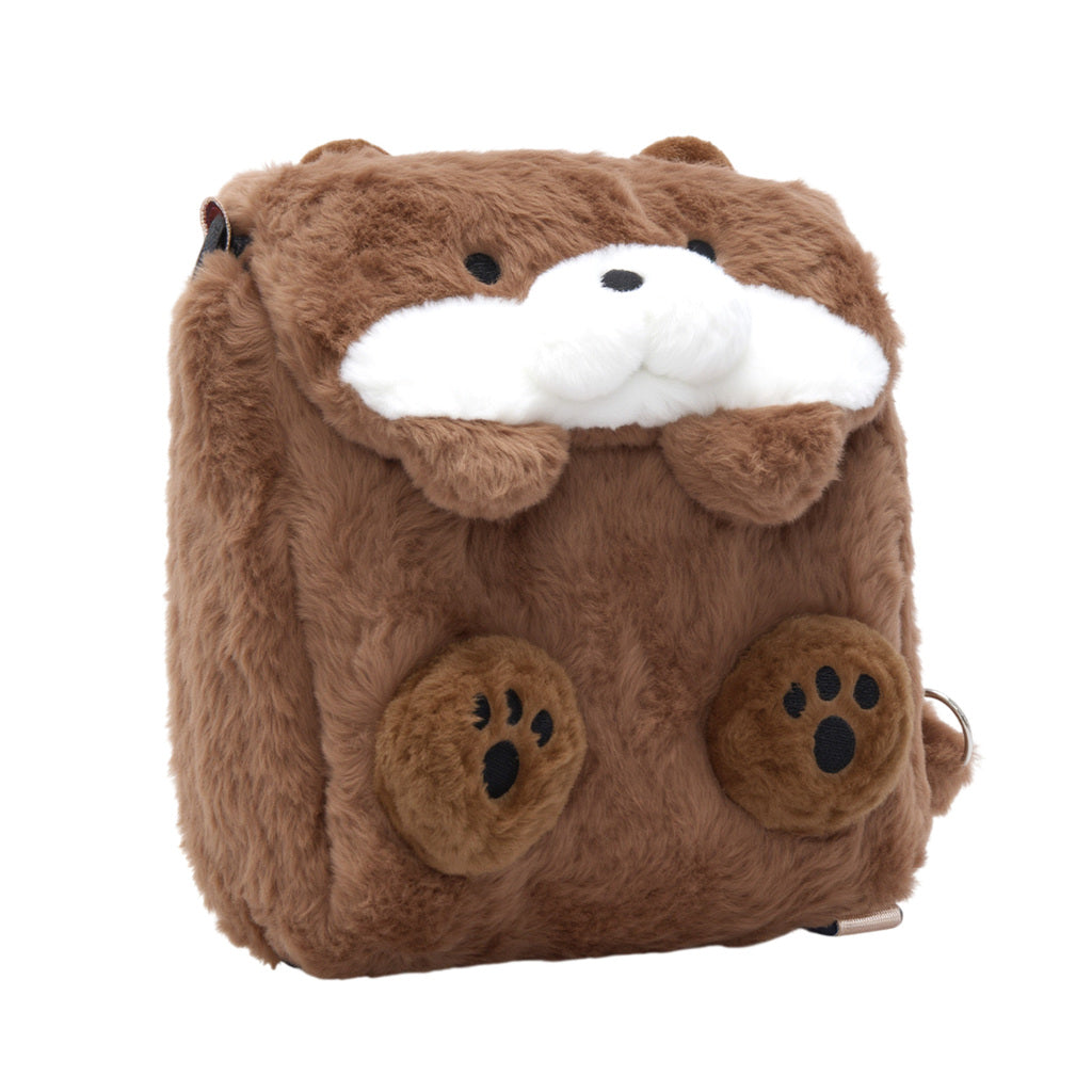 Kawaii Seeotter-Weichtasche, wandelbarer Rucksack in Schultertasche